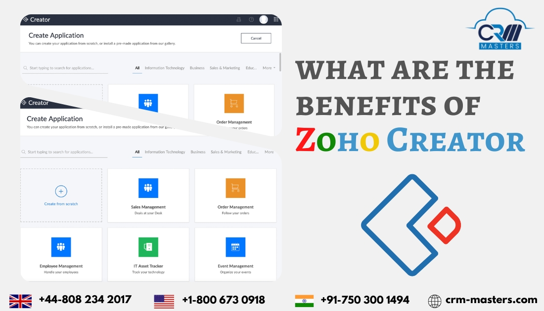 What are the benefits of zoho creator
