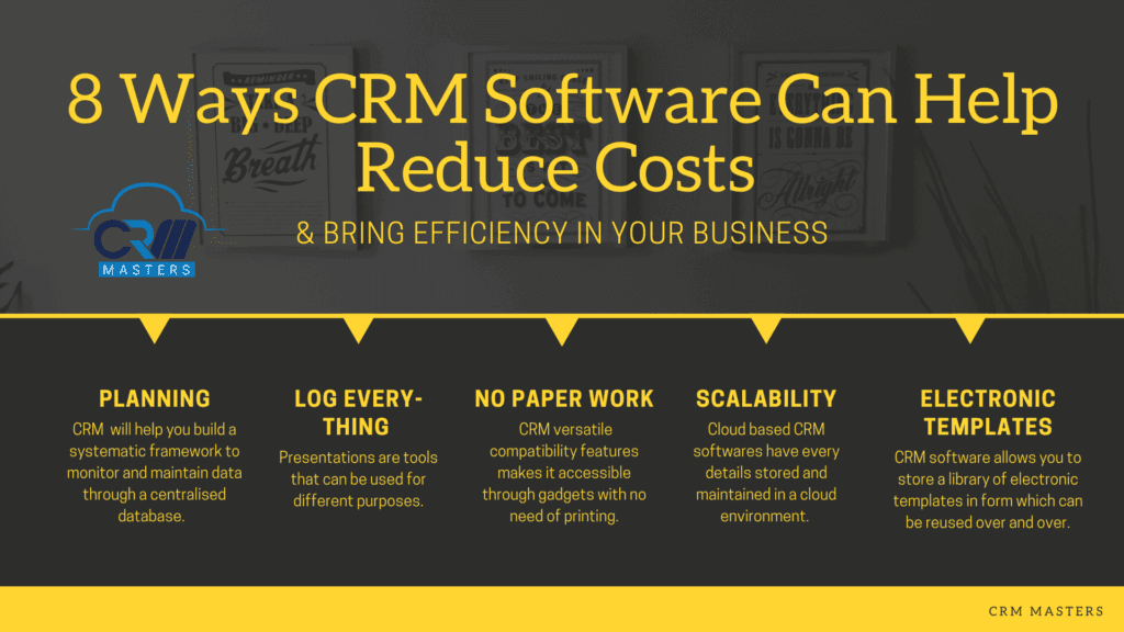 8 Ways CRM Software Can Help Reduce Costs & Bring Efficiency in Your Business