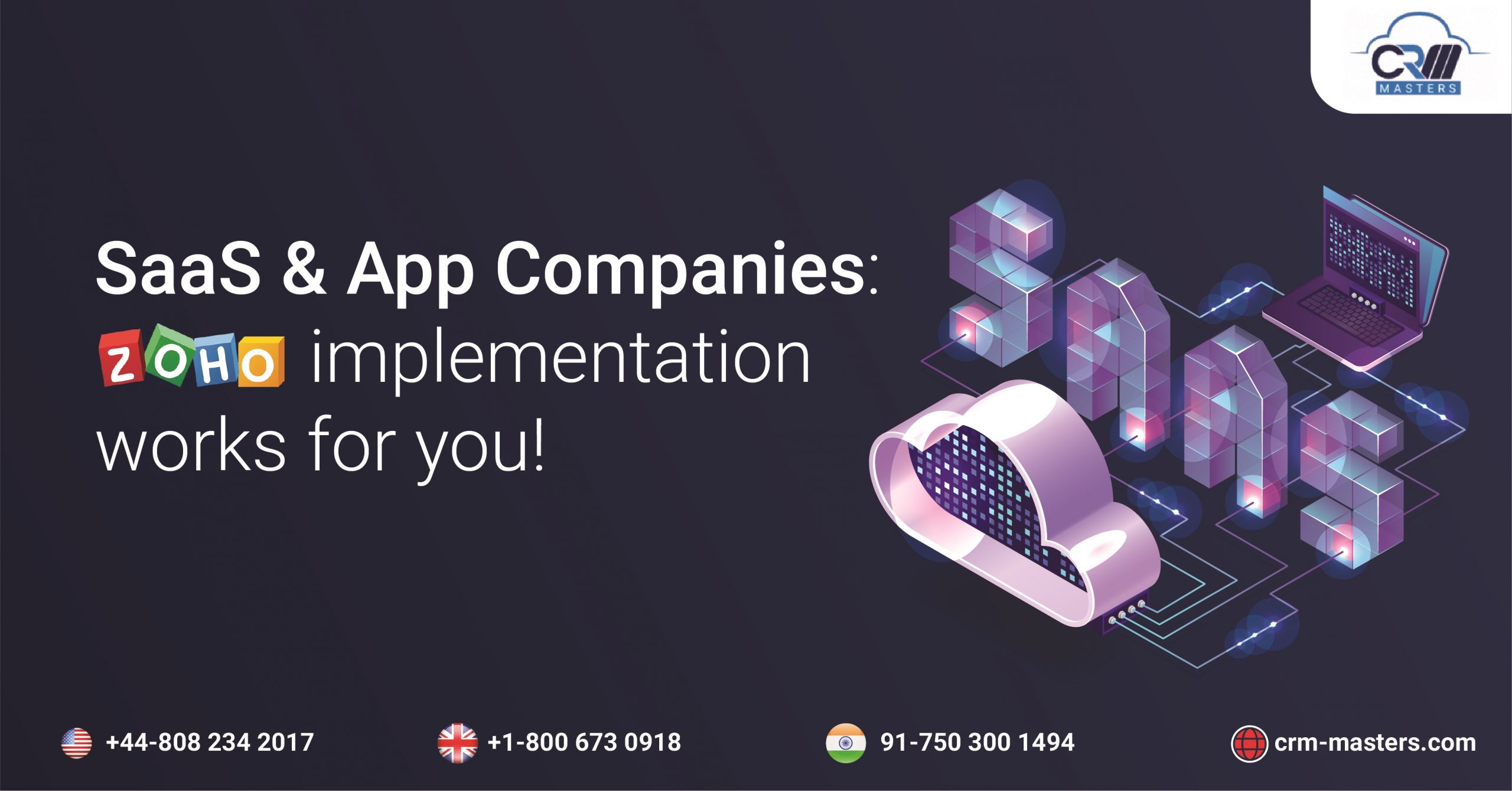 SaaS & app companies zoho implementation works for you!