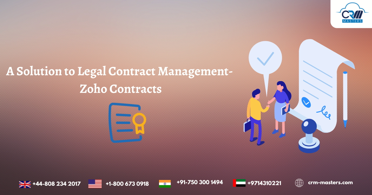 ZOHO Contracts Crm Masters