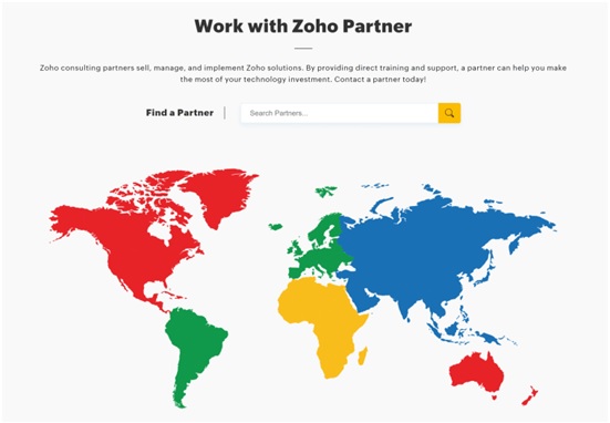 Work with ZOHO Partner