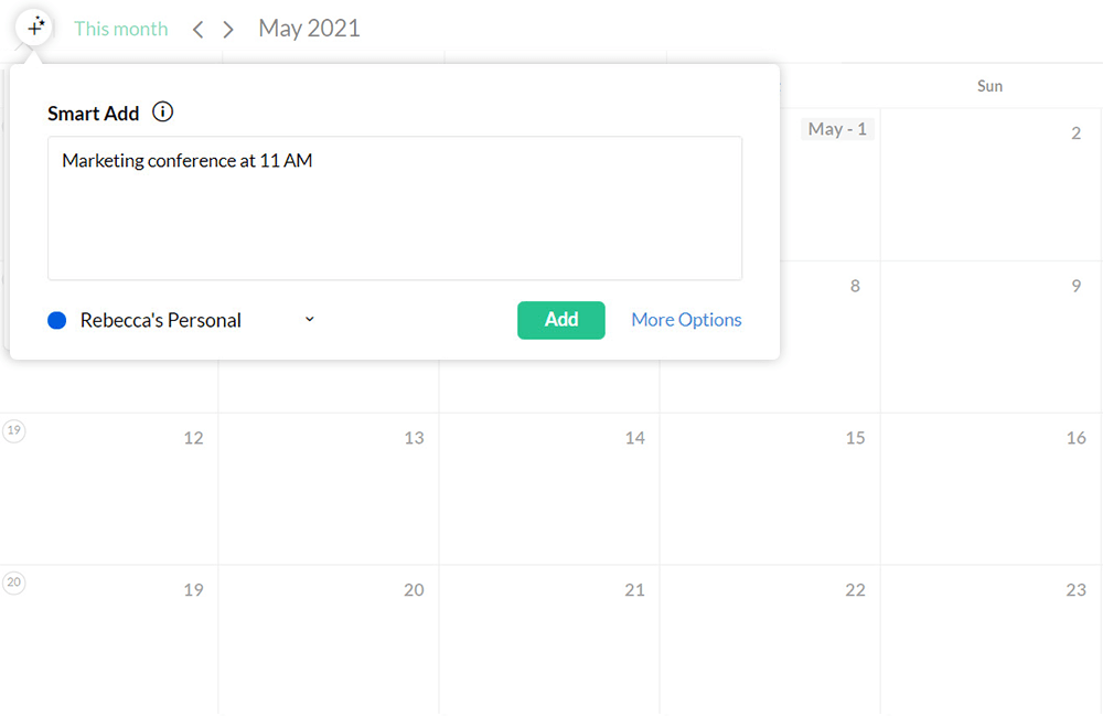 Zoho Calendar's New Features