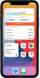 Zoho Books Online Dashboard and Mobile App