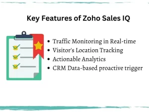 Key Features of Zoho Sales IQ