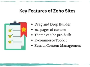 Key Features of Zoho Sites