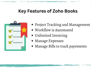 Key features of Zoho Books