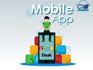 Mobile app feature of Zoho Desk 
