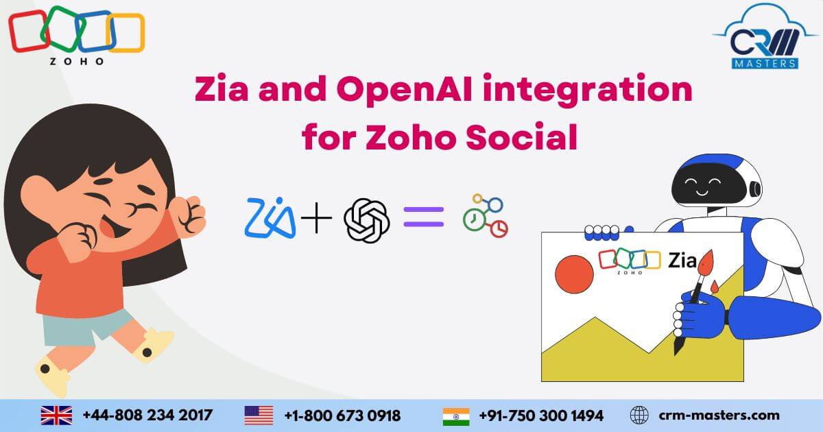 Zoho Social Integration with OpenAI’S Zia