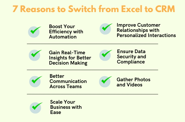 7 Reasons to Switch from Excel to CRM