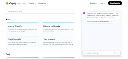 Shopify support