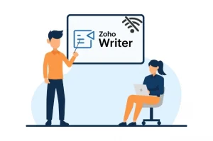 Work offline with Zoho Writer 