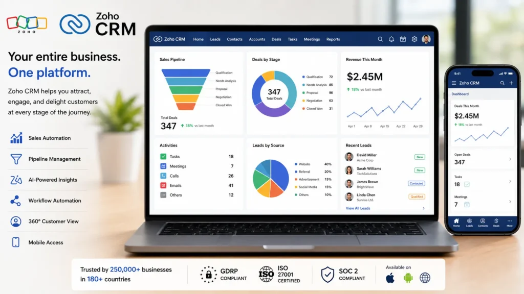  Zoho CRM Best Cloud CRM for On-Premise to Cloud Migration