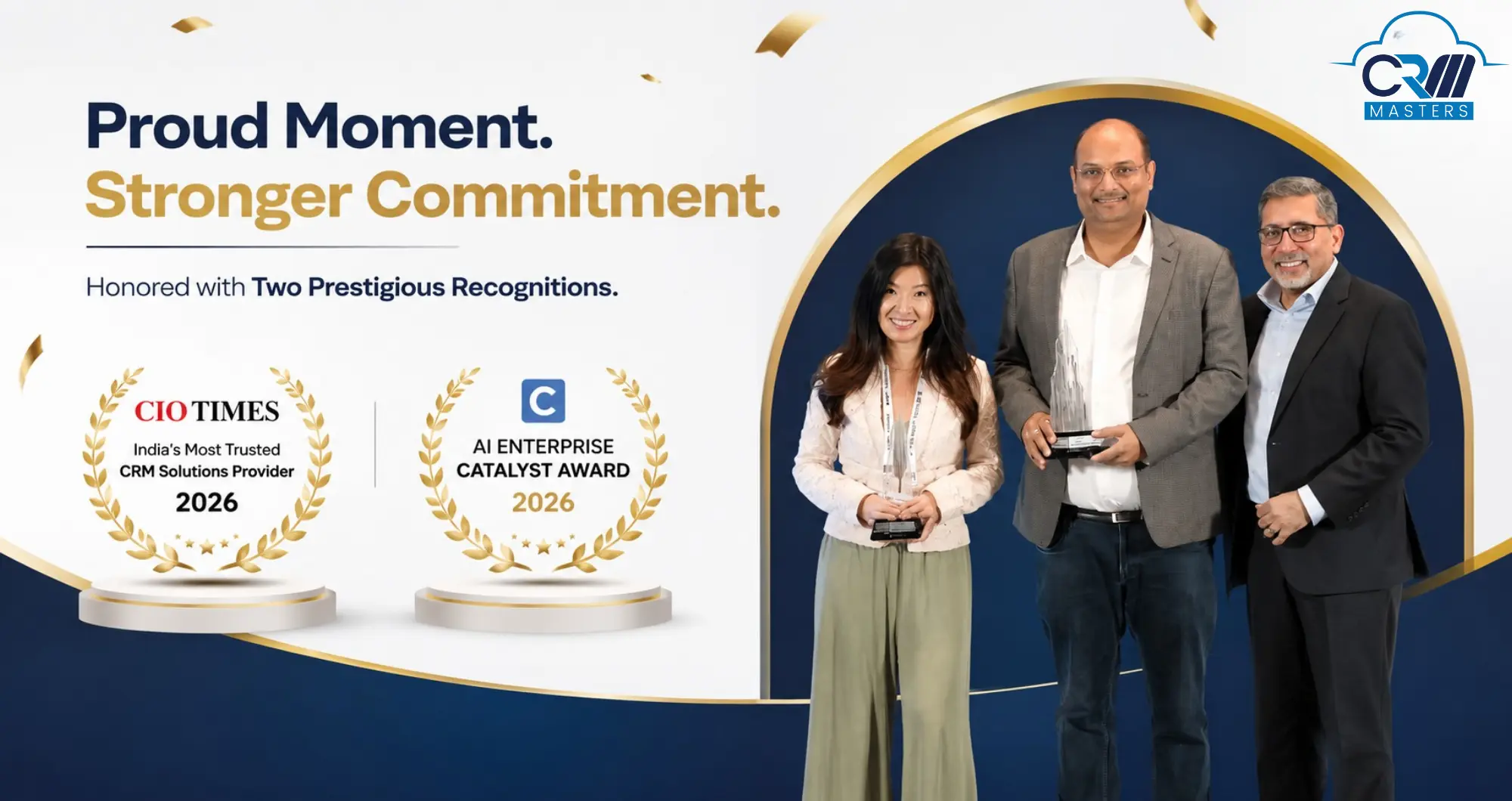 CRM Masters Recognised as the India's Most trusted CRM 2026