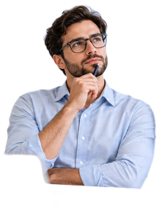 Consultant thinking about the right CRM platform