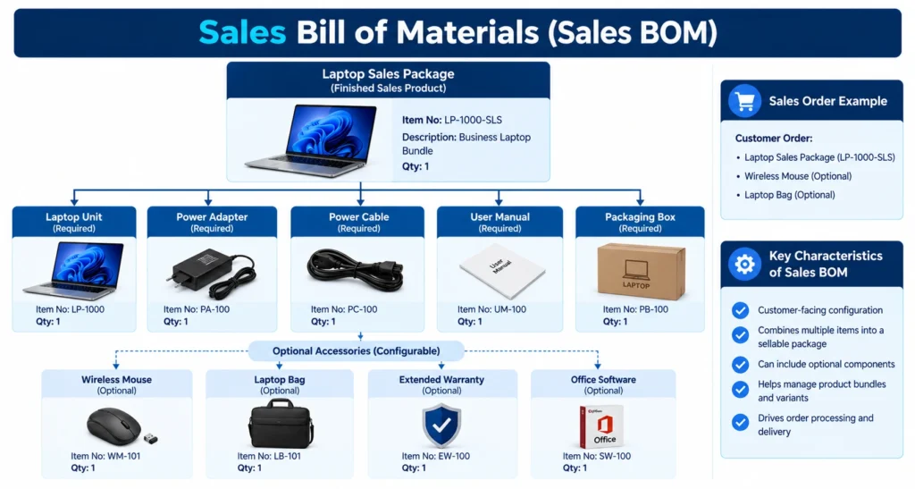 Sales BOM Laptop Bundle Infographic - CRM Masters Infotech Sales BOM