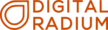 Digital Radium logo: orange circular emblem followed by the text 'DIGITAL RADIUM'