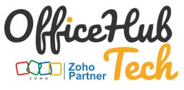 OfficeHub Tech logo with Zoho Partner badge