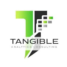 TANGIBLE ANALYTICS & CONSULTING logo with a green and black geometric emblem and the company name.