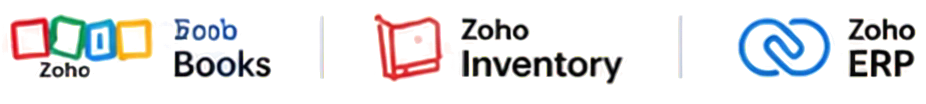 Zoho Books, Zoho Inventory and Zoho ERP