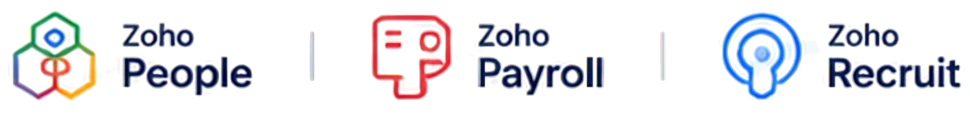 Zoho People, Zoho Payroll and Zoho Recruit