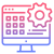 Custom business applications icon representing Zoho Creator for low-code app development and workflow automation.