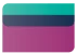 Abstract banner with teal gradient strip over a dark blue curved band on a purple gradient background.