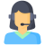 Customer support representative wearing a headset, ready to assist. (Illustration)