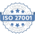 ISO 27001:2022 certification badge for CRM Masters Infotech's information security management system.